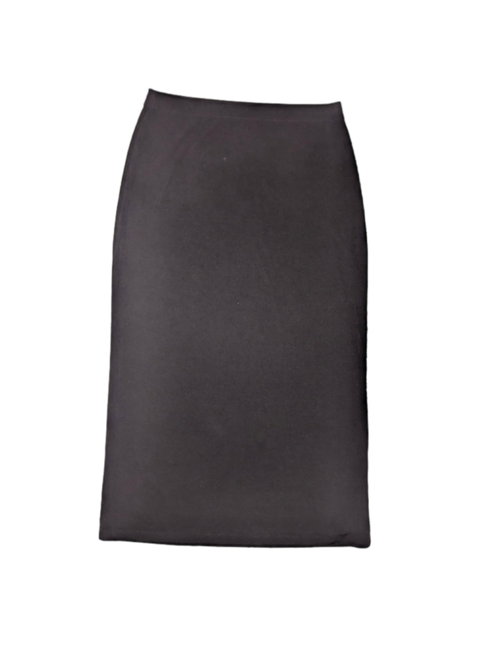 Vintage 90s DKNY Black Column Midi Skirt Minimalist Size L